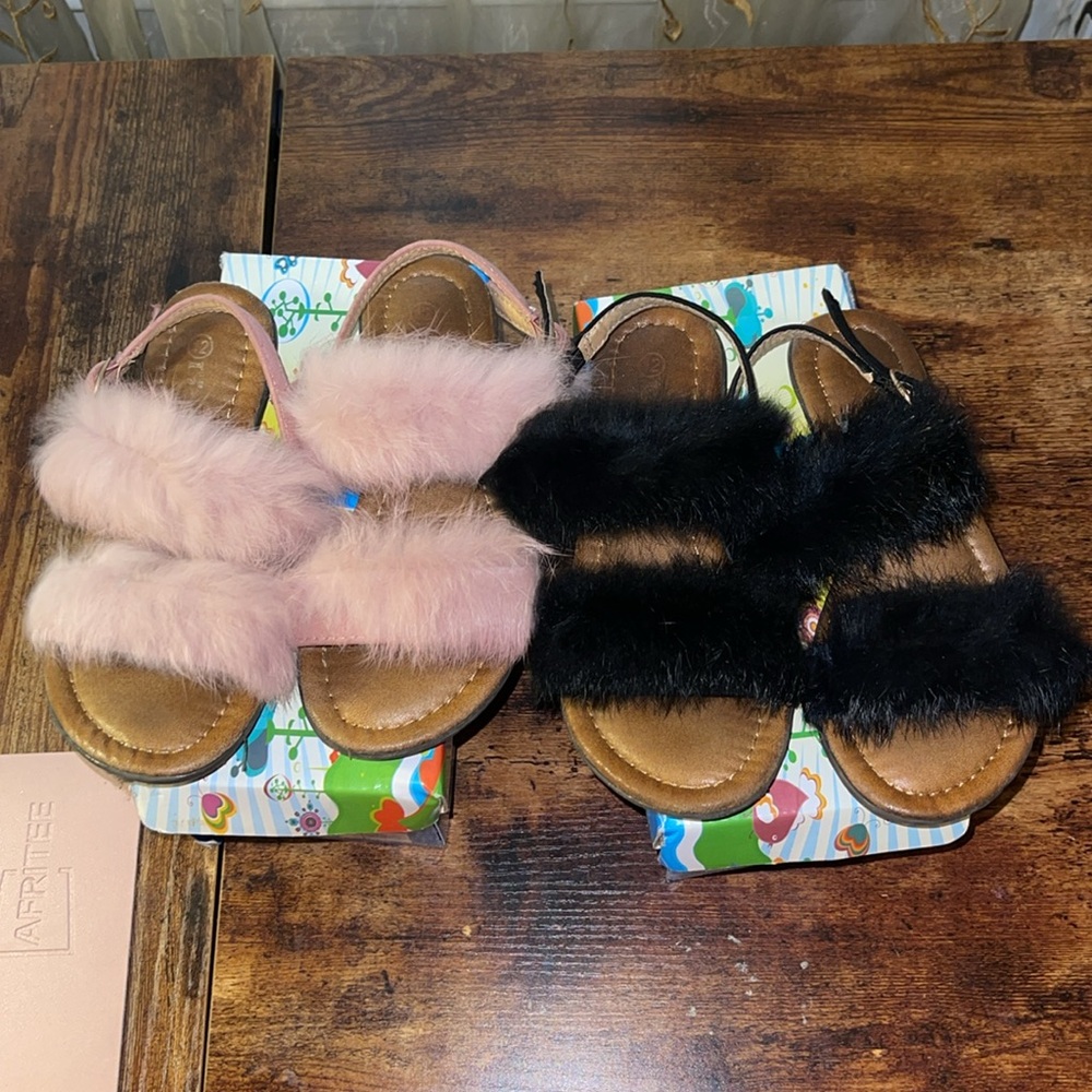 2 pair sandals